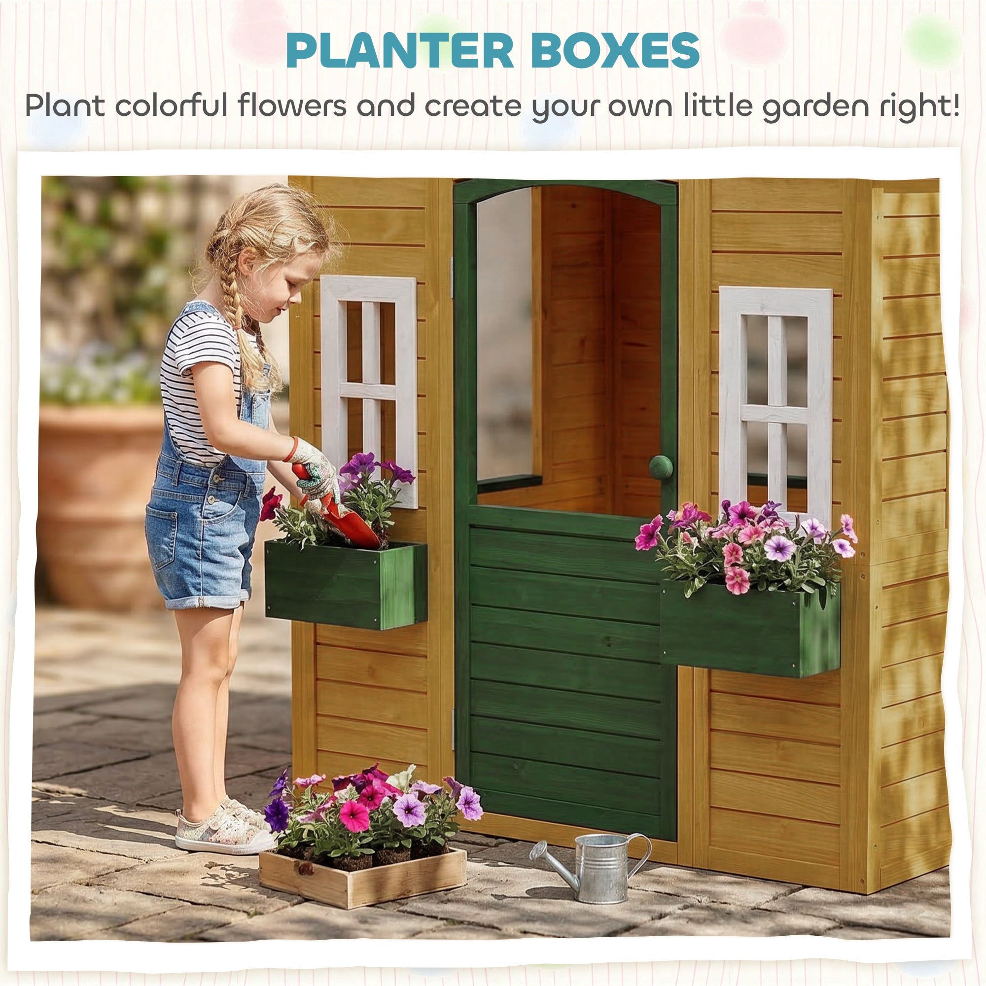 Outdoor Wooden Wendy House, Playhouse