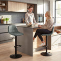 Bar Stools Set of 2, Modern Swivel with Footrest