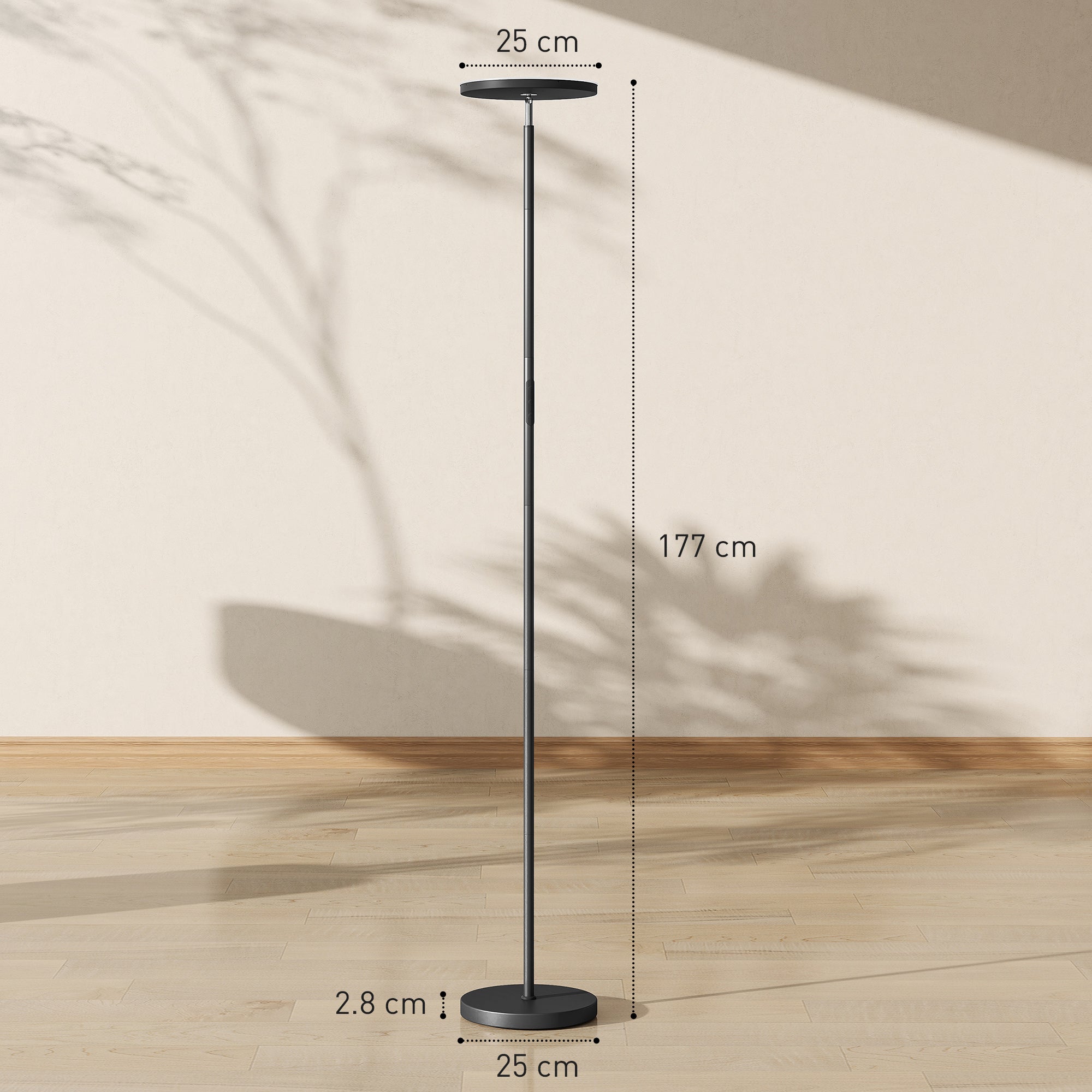 Tall Dimmable Standing Lamp with Remote & Touch Control