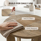 End Table Compact Round Side Table