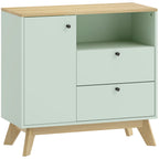 Buffet Cabinet with 2 Drawers, Open Compartment