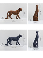 Luxury Leopard Resin Sculpture | Premium Home Decor