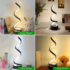 Modern USB Spiral LED Desk Lamp - Adjustable