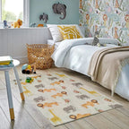 Safari Animal Print Rug - Non Slip Soft Durable