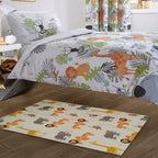 Safari Animal Print Rug - Non Slip Soft Durable