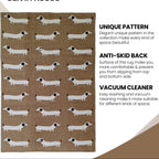 Animal Print Sausage Dog Non-Slip Rug Eco-Friendly