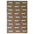 Animal Print Sausage Dog Non-Slip Rug Eco-Friendly
