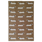 Animal Print Sausage Dog Non-Slip Rug Eco-Friendly
