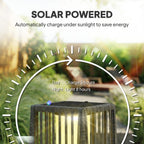 Solar Rattan Floor Lamp/ Garden Lantern with Auto-switch LED Lights, IP44