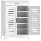Shoe Cabinet with Louvered Doors