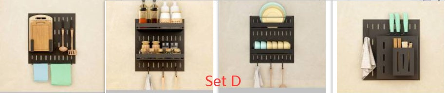 Stainless Steel Kitchen Wall Mounted Kitchen Storage Rack Plate