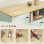 Buffet Cabinet with 2 Drawers, Open Compartment