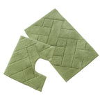 Cotton Bath Mat & Pedestal Set - Super Soft & Absorbent