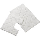 Cotton Bath Mat & Pedestal Set - Super Soft & Absorbent