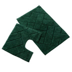 Cotton Bath Mat & Pedestal Set - Super Soft & Absorbent