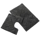 Cotton Bath Mat & Pedestal Set - Super Soft & Absorbent