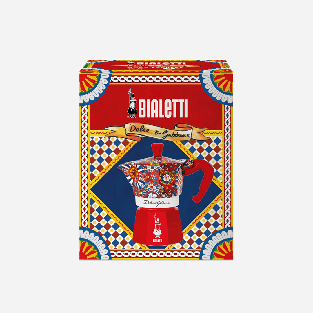 Bialetti x Dolce&Gabbana Sicilian Cart Moka Express Stovetop Coffee Maker