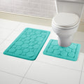 Bubbles Duck Egg Bath Mat and Pedestal Set Non Slip S- 2 Piece