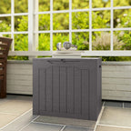 93L Plastic Outdoor Garden Storage Container with Handles, Waterproof