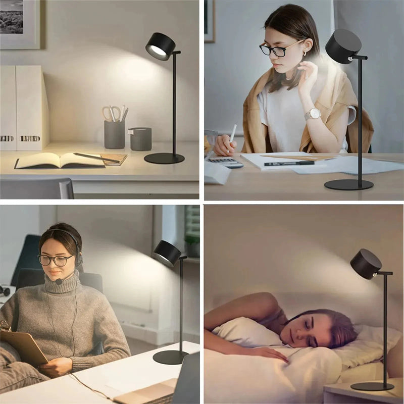 LED USB Table Lamp 360 Rotate Cordless