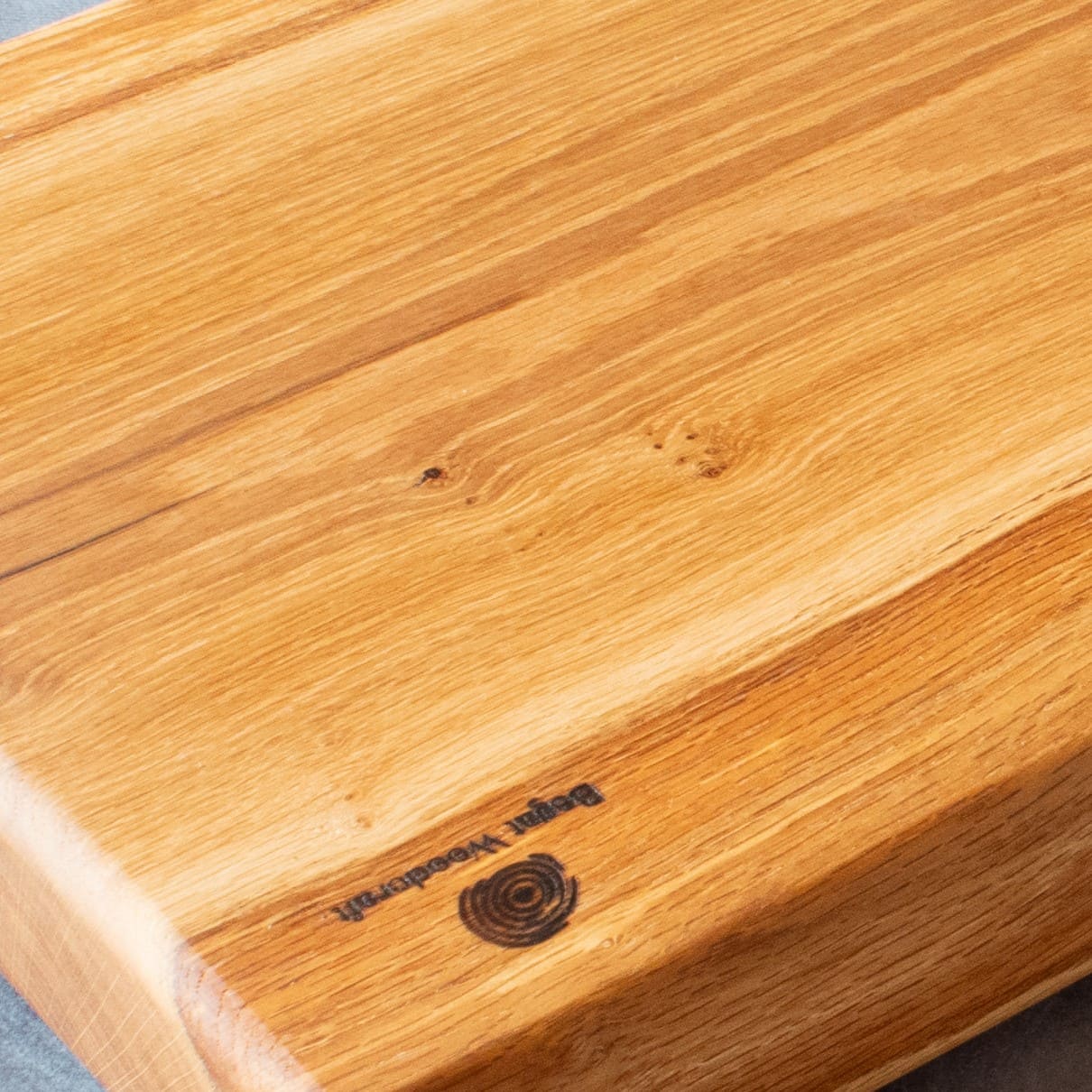 Large Live Edge English Oak Chopping Board