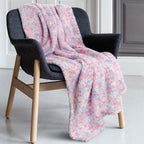 Rainbow Teddy Fleece Throw For Kids 130 X 180 Cm