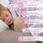 Rainbow Teddy Fleece Throw For Kids 130 X 180 Cm