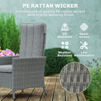 105°-150° Reclining Rattan Chair