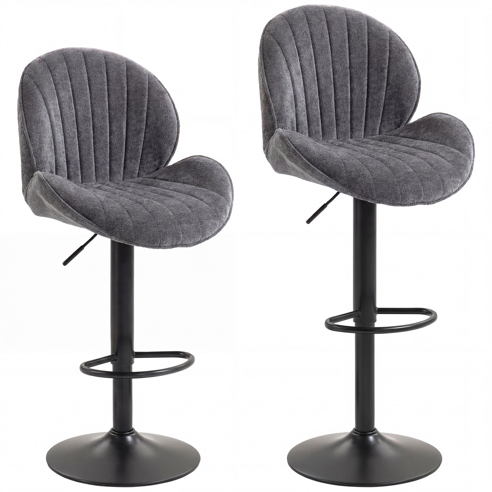 Adjustable Bar Stools for Kitchen Island - Set of 2