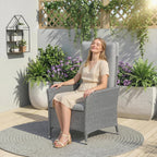 105°-150° Reclining Rattan Chair