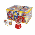Bialetti x Dolce&Gabbana Sicilian Cart Gift Set – Moka 2 Cup, 2 Cups & Gold Stirrers