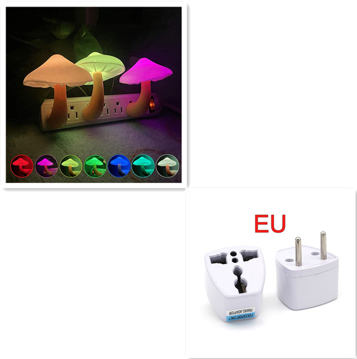 Mushroom LED Lamp, Warm Light, Sensor, EU US Plug