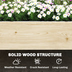 2-Tier Stepped Garden Bed with Trellis for Climbing Plants