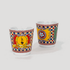 Bialetti x Dolce&Gabbana Sicilian Cart Gift Set – Moka 2 Cup, 2 Cups & Gold Stirrers