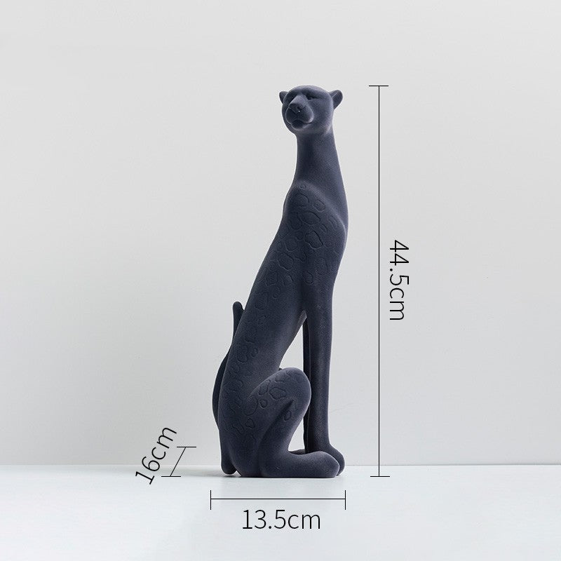 Luxury Leopard Resin Sculpture | Premium Home Decor