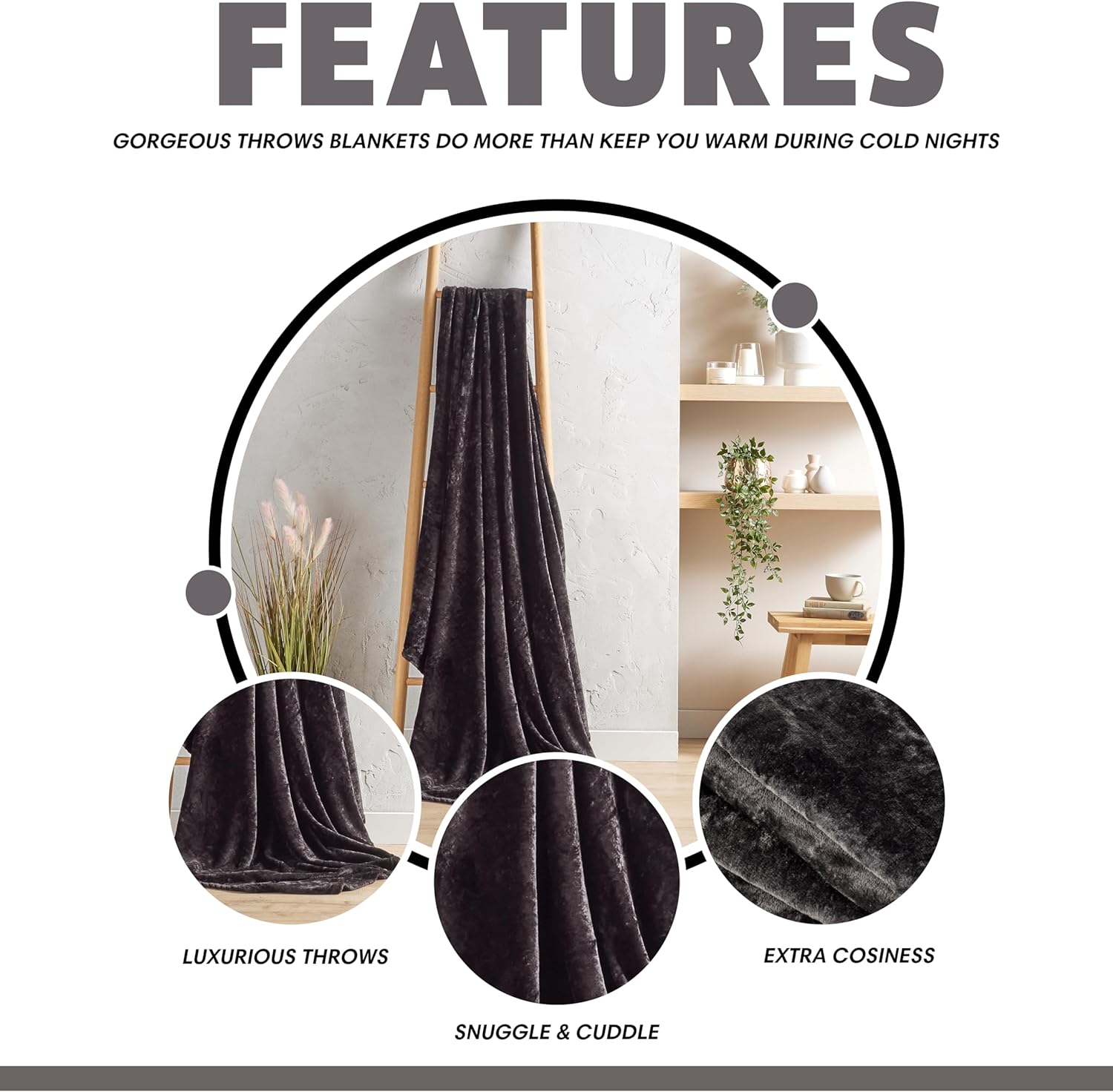 Ultra Soft Fleece Throw Blanket Lightweight - All Season