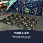 Gamer Print Non-Slip Soft Durable Floor Rug, Easy-Clean