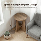 End Table Compact Round Side Table