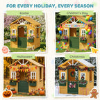 Outdoor Wooden Wendy House, Playhouse