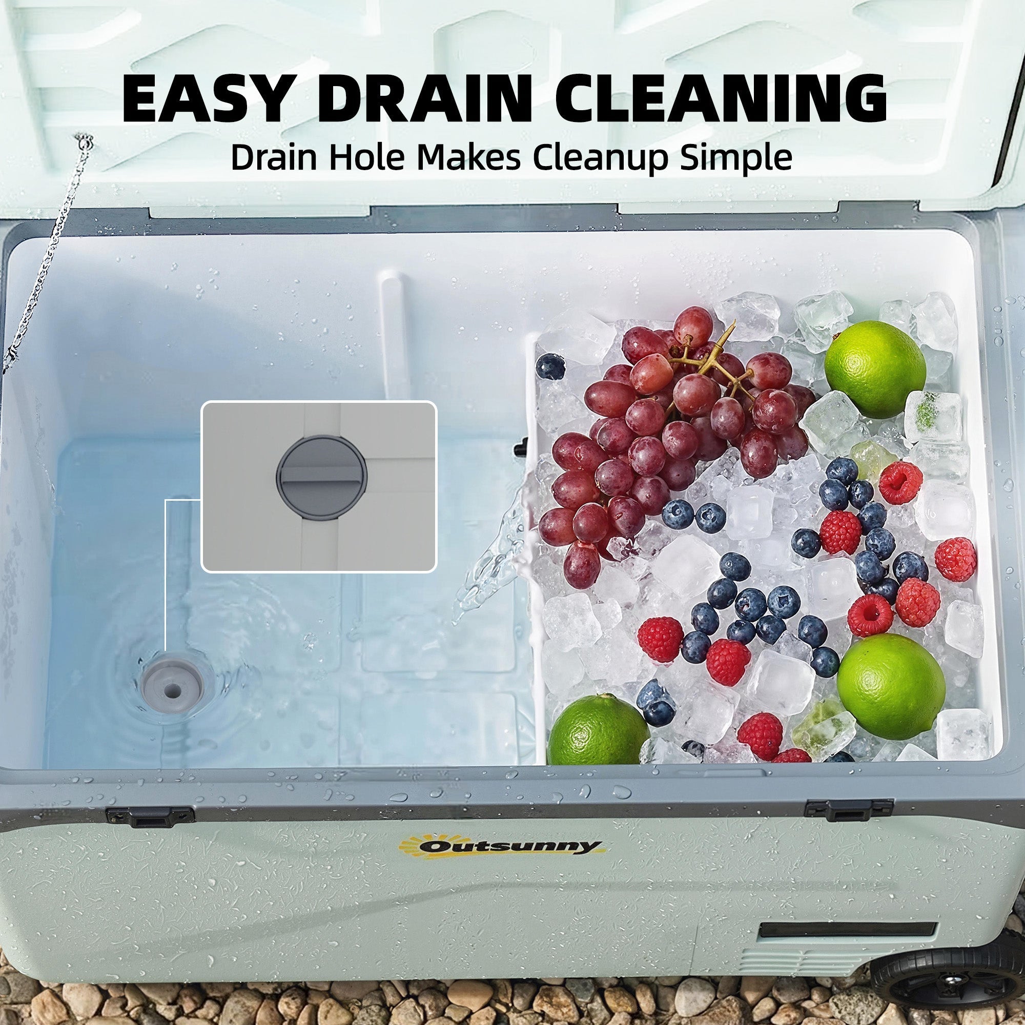 42.5L Compressor Car Fridge Freezer, Camping Refrigerator with App Control, -20℃