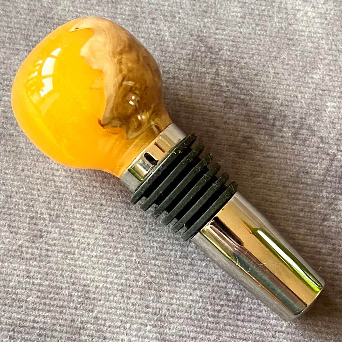 Luxury Handmade Burr Wood & Resin Wine Stopper | Unique Wine Gift