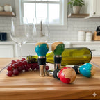 Luxury Handmade Burr Wood & Resin Wine Stopper | Unique Wine Gift