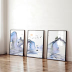 Japanese Sunset Landscape Wall Art Set of 3