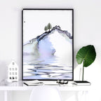 Japanese Sunset Landscape Wall Art Set of 3