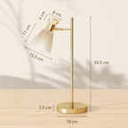Modern Bedside Table Lamp with Adjustable Flower-Shaped Head
