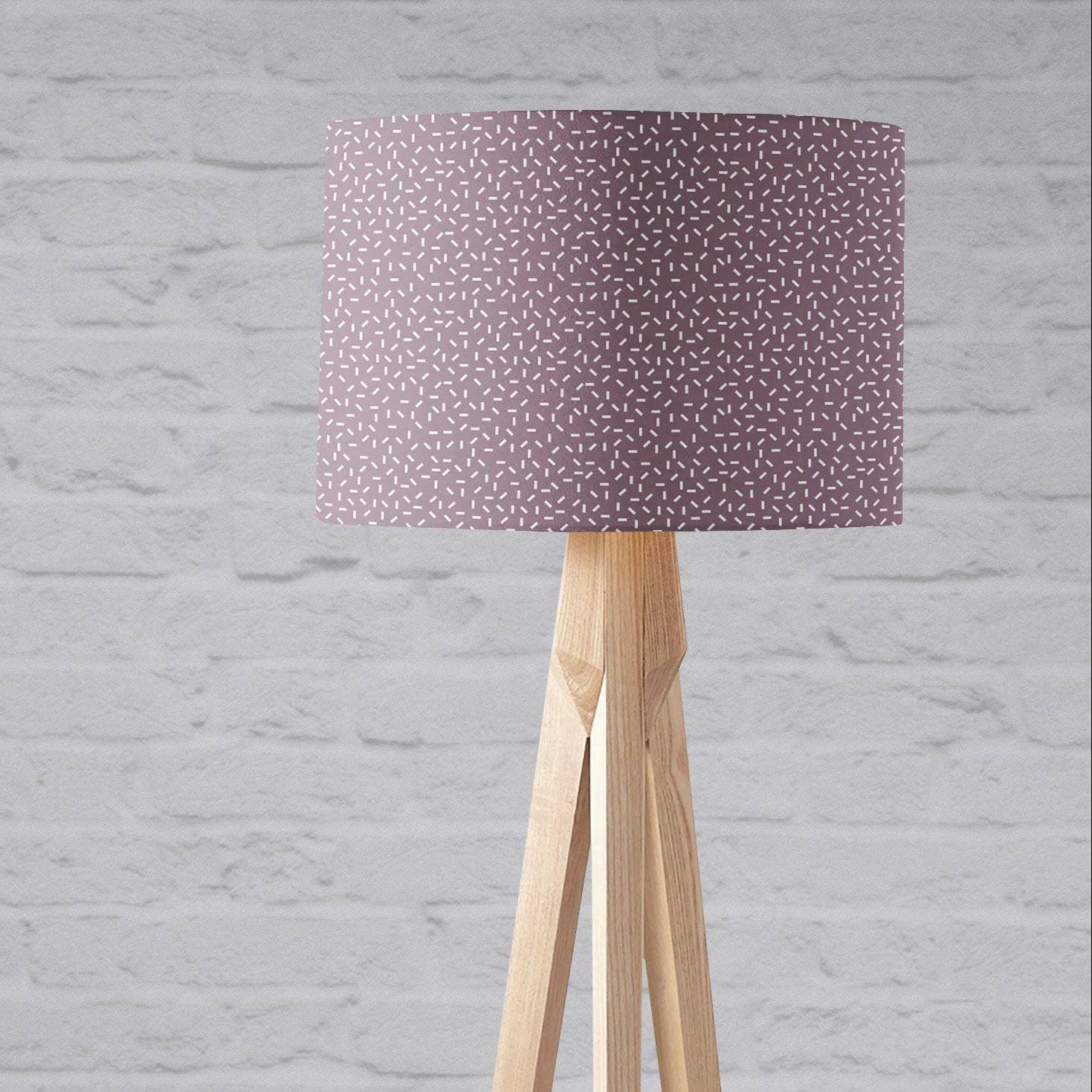 Purple Lampshade with a Modern Line Design, Ceiling  or Table Lamp Shade