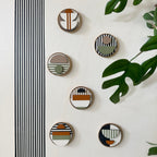 Geometric Fridge Magnets - Pastel colours - Set of 6