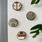 Geometric Fridge Magnets - Pastel colours - Set of 6