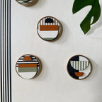 Geometric Fridge Magnets - Pastel colours - Set of 6