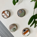 Geometric Fridge Magnets - Pastel colours - Set of 6